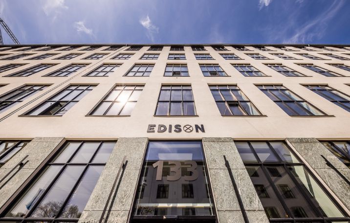 Edison, kontorlejemål, fælles kantine, mødelokaler
