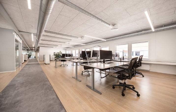 Ledigt kontorlejemål på Østbanegade , København Ø 