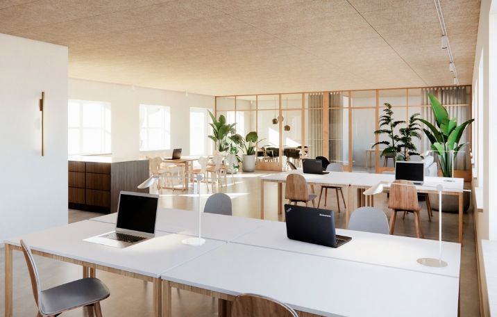 Kontorer til leje på Frederiksberg, fælles kantine, tagterrasser, kontorudlejning