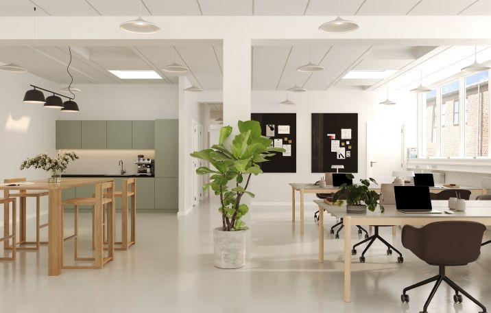 Ledigt kontorlejemål på Glentevej, København NV