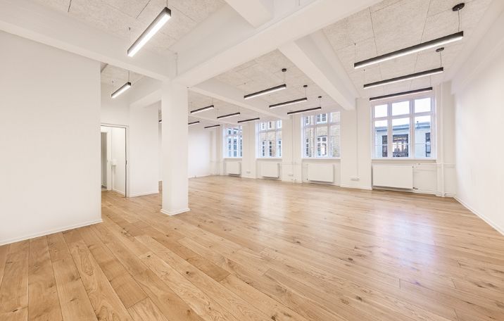 Ledigt kontorlejemål på Struenseegade, København N