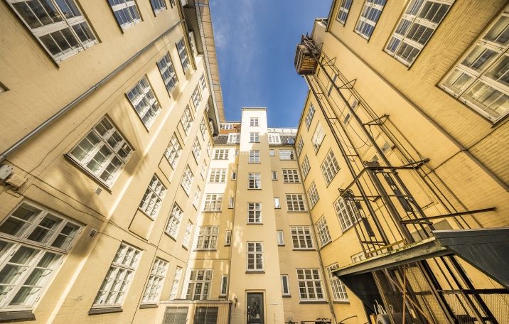 Ledigt kontorlejemål på Nørre Søgade, København K
